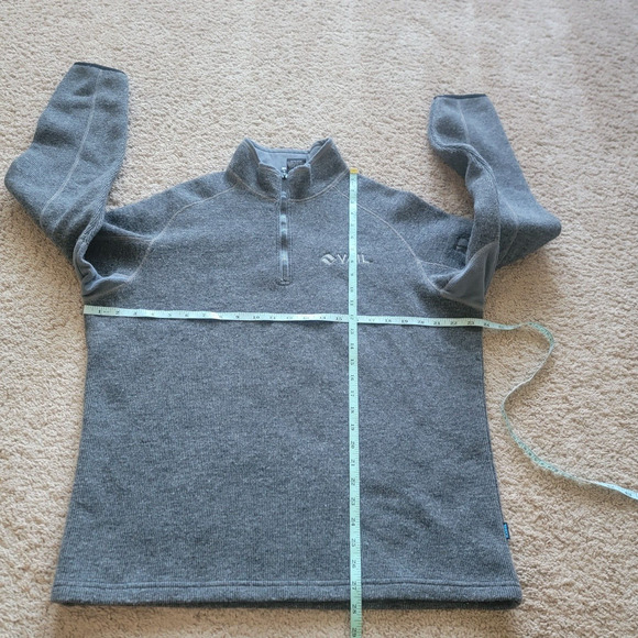 Kuhl 1/4 Zip ThermoKore Mens M Wool Blend Fleece Pullover Gray - Picture 3 of 14